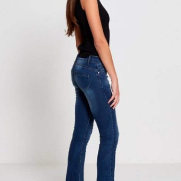 Skinny JEANS WITH SLIGHT FLARED LEGS SUPER SOFT SIZE M - Picture 5 of 5